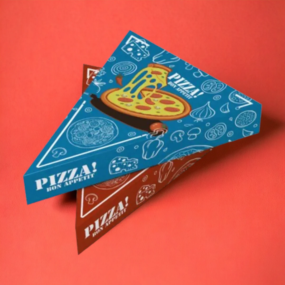Custom Printed Pizza Slice Boxes